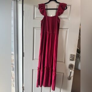 Elegant Red Maxi Dress